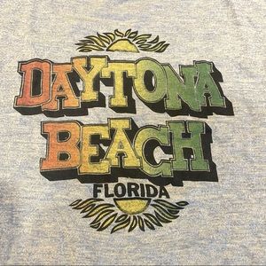 70s Vintage Daytona Beach Ringer T-Shirt